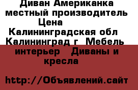 Диван Американка местный производитель › Цена ­ 11 900 - Калининградская обл., Калининград г. Мебель, интерьер » Диваны и кресла   